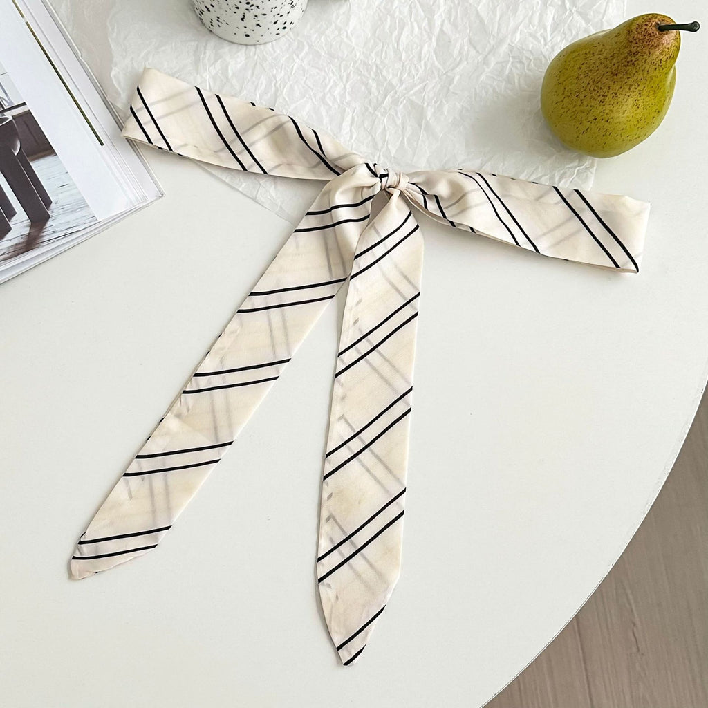 Skinny Ribbon Neck Scarf Hair Tie - NO-1