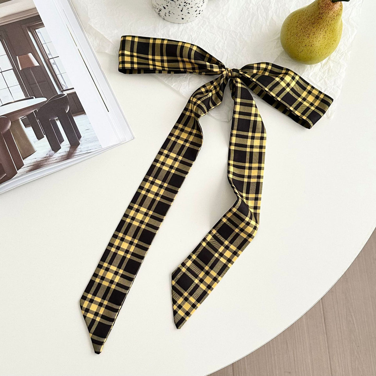Skinny Ribbon Neck Scarf Hair Tie - NO-9