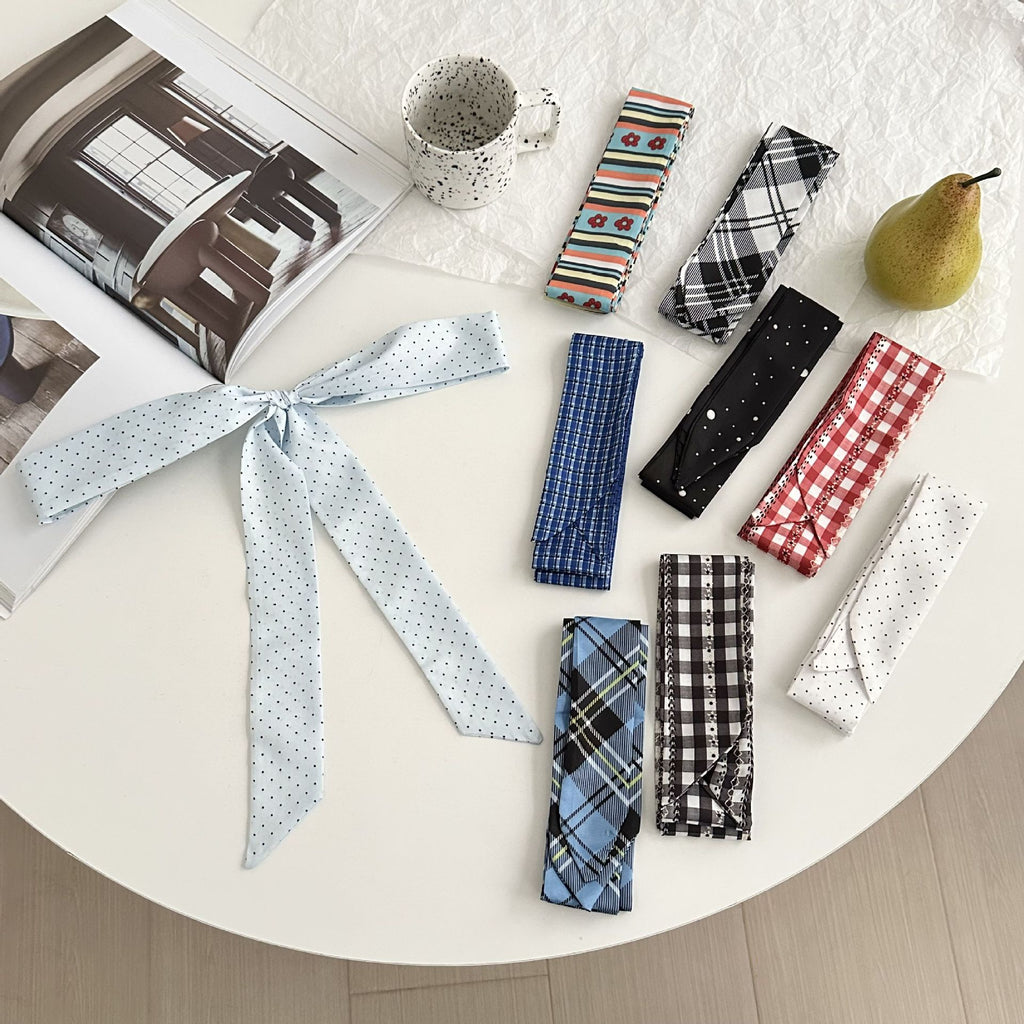 Skinny Ribbon Neck Scarf Hair Tie - view 1