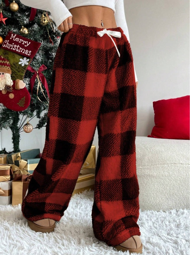 Buffalo Check Plush Lounge Pants