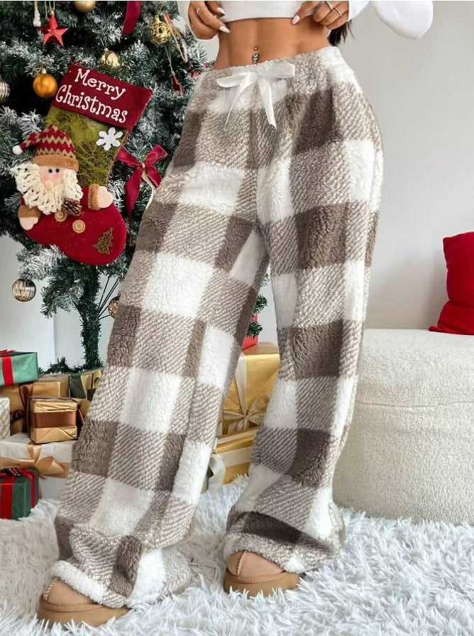 Buffalo Check Plush Lounge Pants - view 1