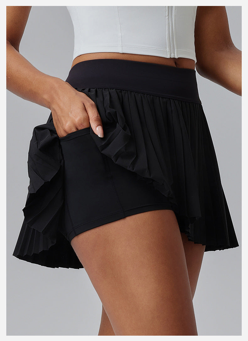 Athletic Pleated Skirt With Phone Pocket - view 2