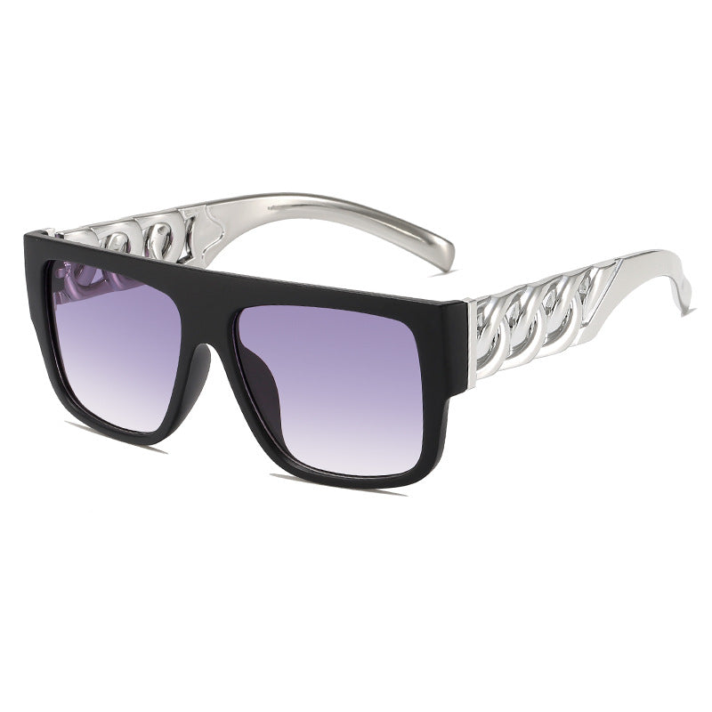 Flat Top Curb Chain Arm Sunglasses - view 1