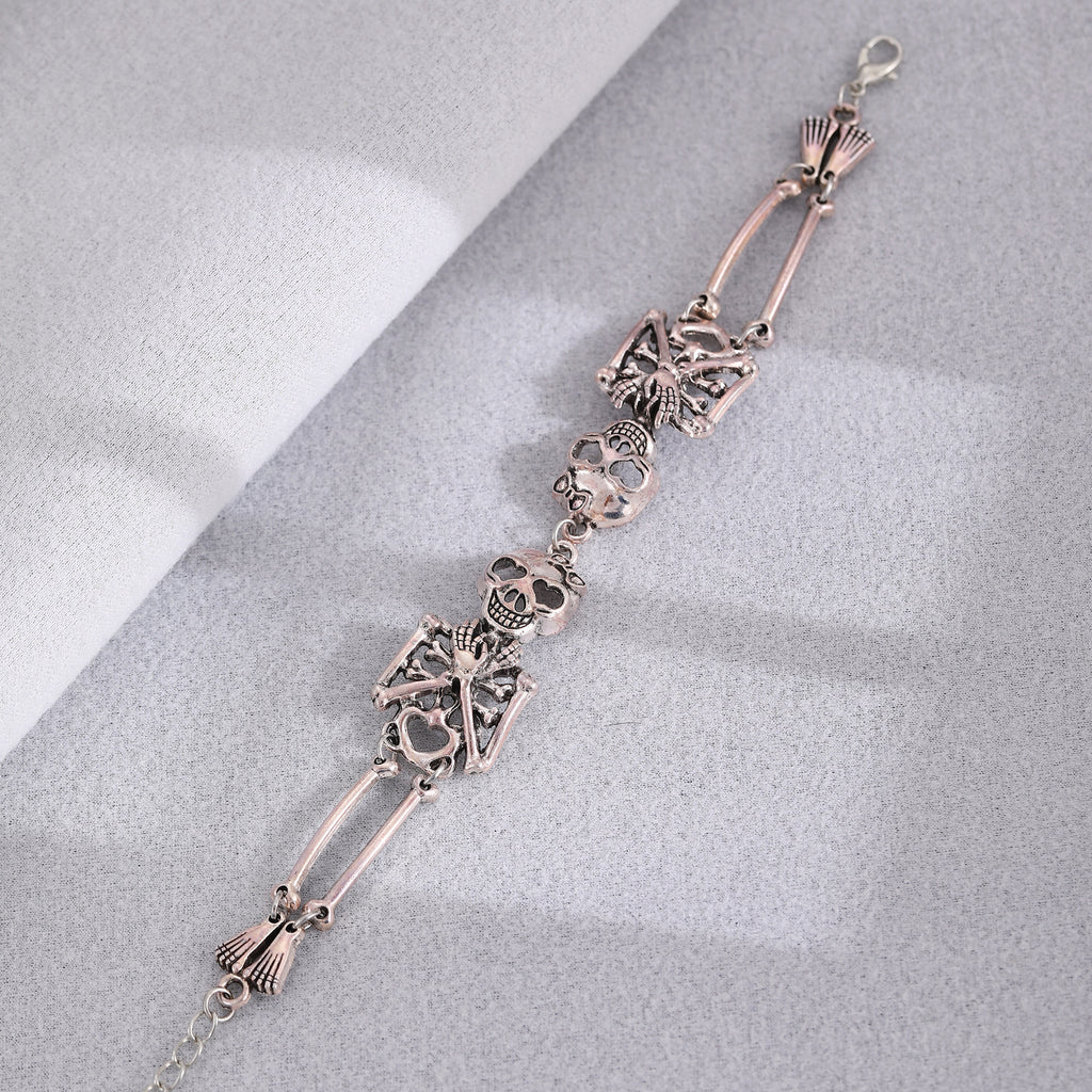 Skull Link Chain Bracelet And Hand Harness - view 2