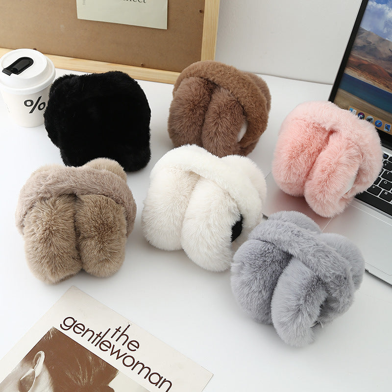 Foldable Plush Ear Warmers For Winter