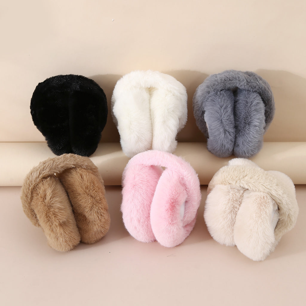 Foldable Plush Ear Warmers For Winter - view 2