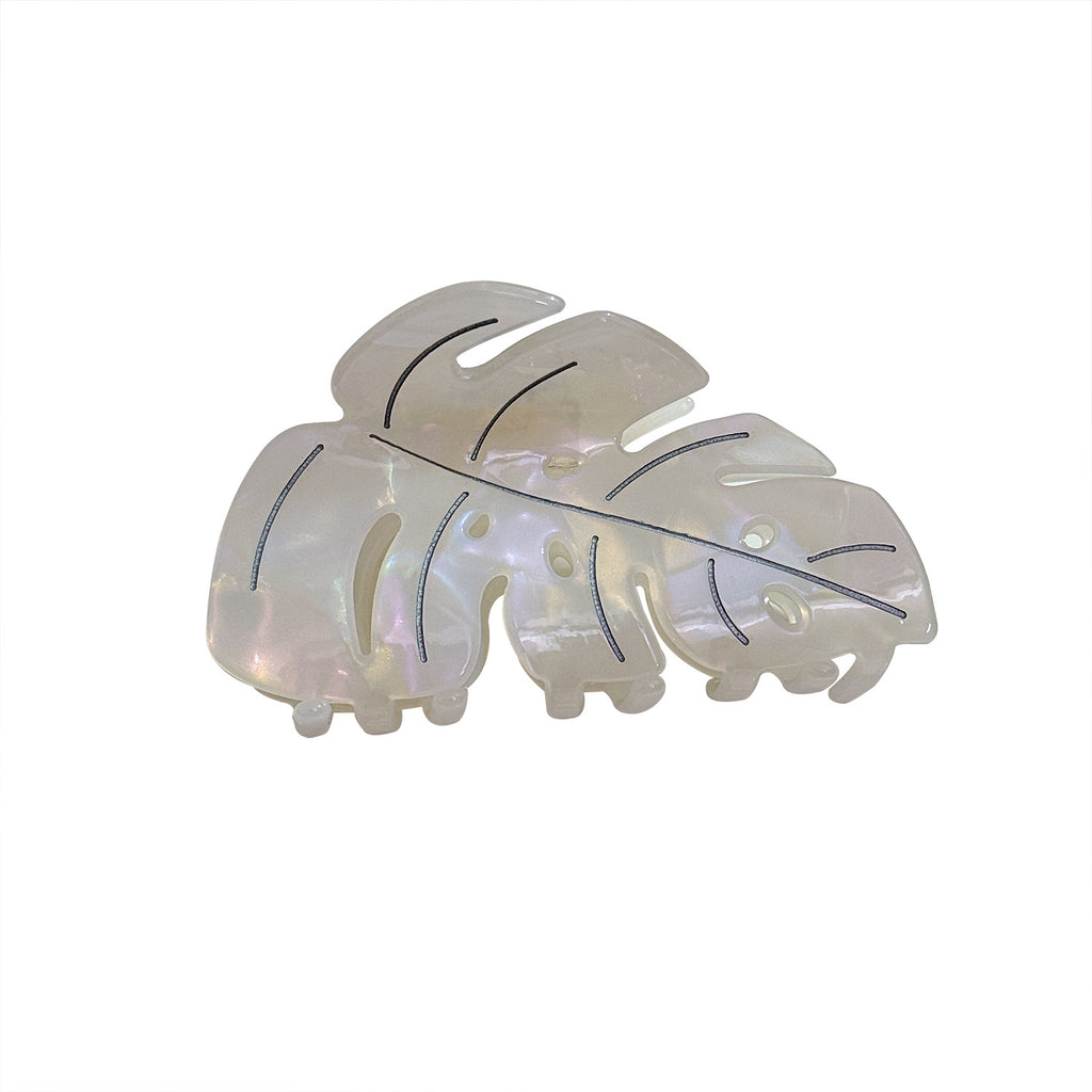 Monstera Leaf Acetate Hair Claw Clip - view 4