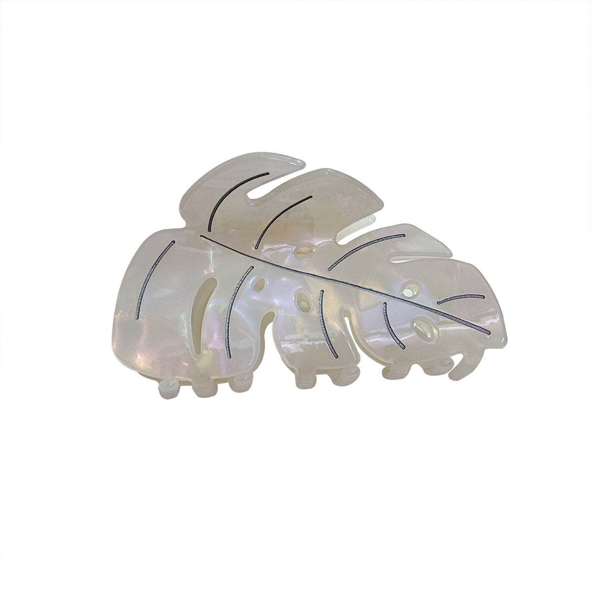 Monstera Leaf Acetate Hair Claw Clip - view 4