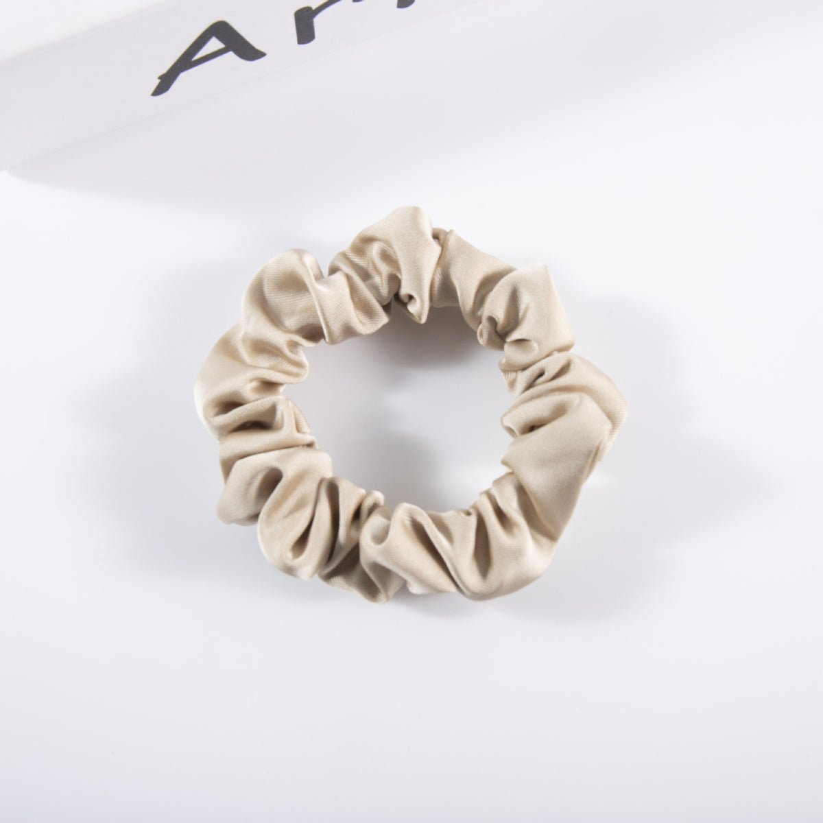 Silky Satin Scrunchies Hair Tie Set - Khaki
