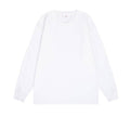 Everyday Cotton Crewneck Long Sleeve Tee - White