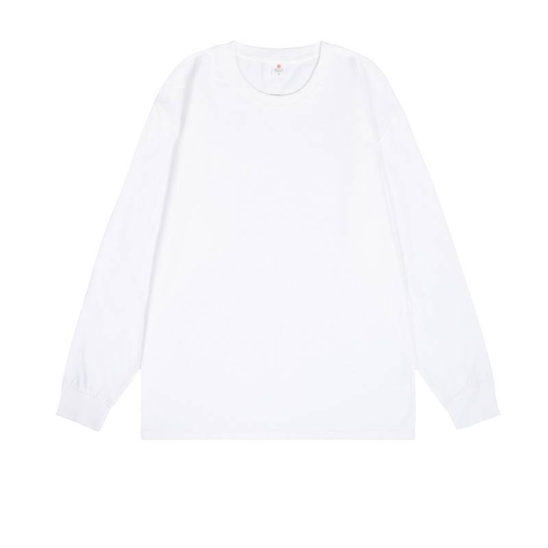 Everyday Cotton Crewneck Long Sleeve Tee - White