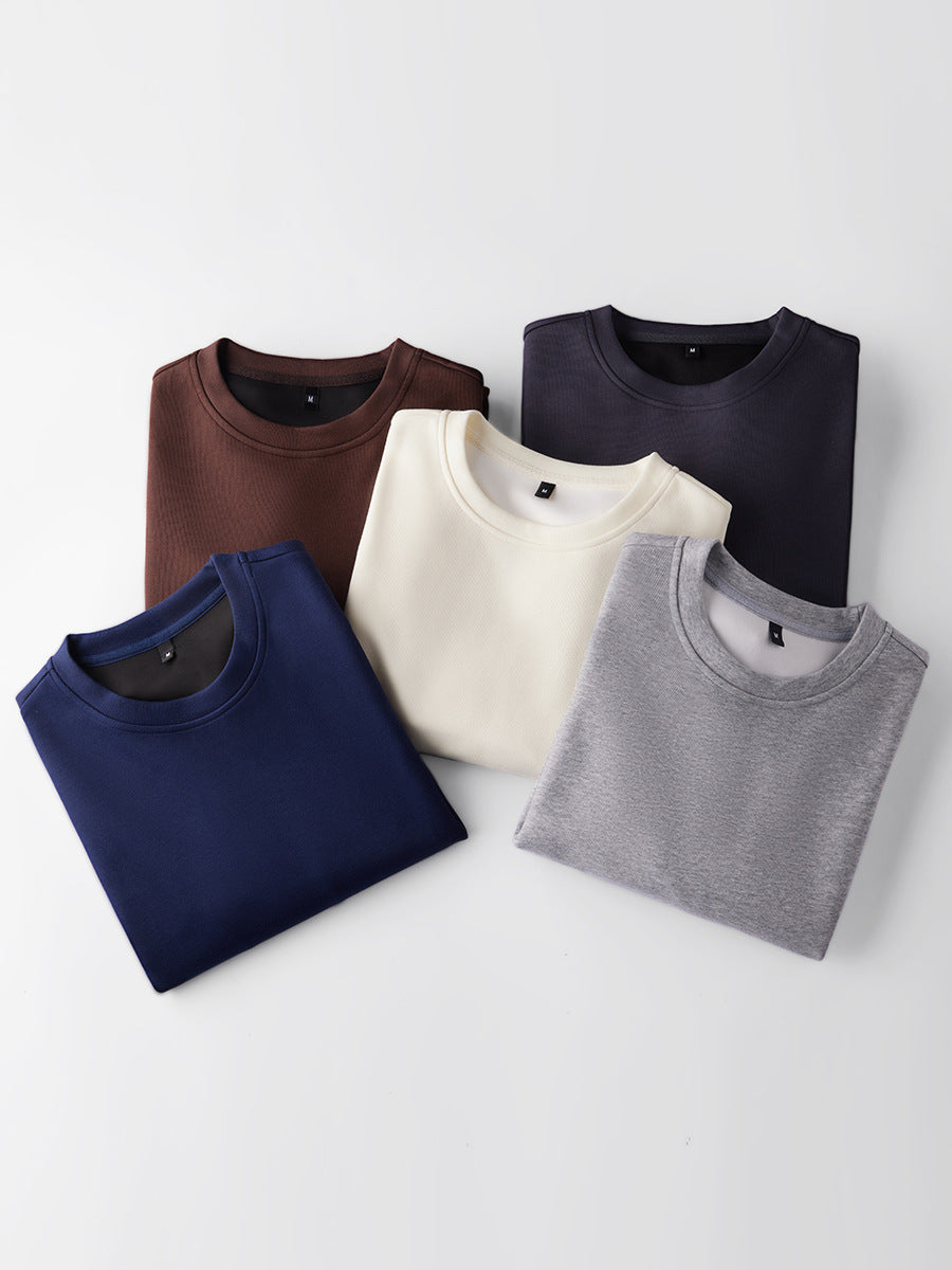 Relaxed Crewneck Fleece Pullover Sweatshirt - view 2
