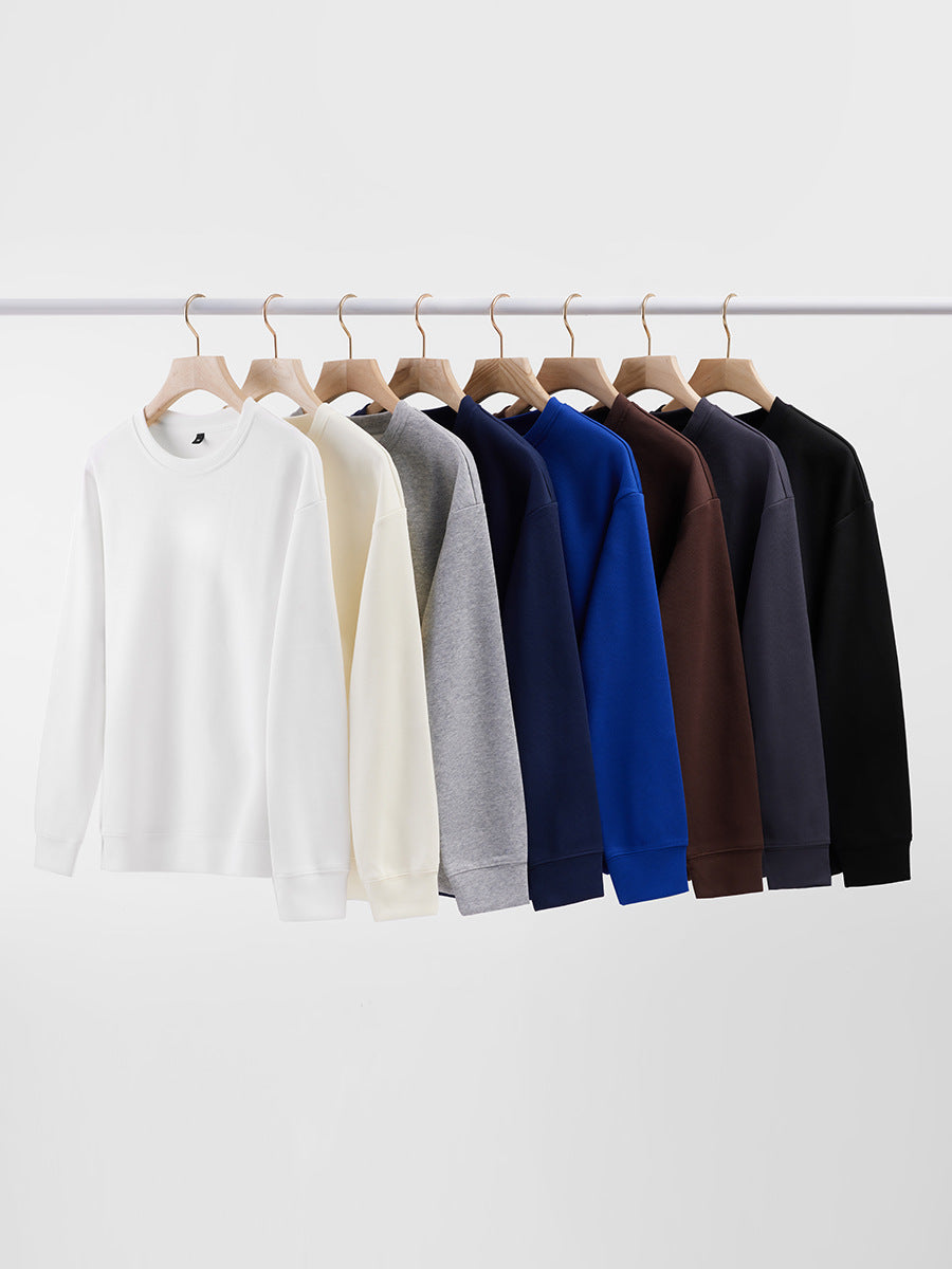Relaxed Crewneck Fleece Pullover Sweatshirt - view 3