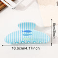 Beach Hair Claw Clip With Sea Life Prints - Fish