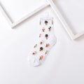 Sushi Print Sheer Mesh Ankle Socks - Color_1