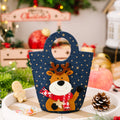 Holiday Applique Denim Mini Tote Bag - C3
