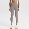 Nude Feel High Waist Yoga Leggings With Back Pocket - Moon Rock