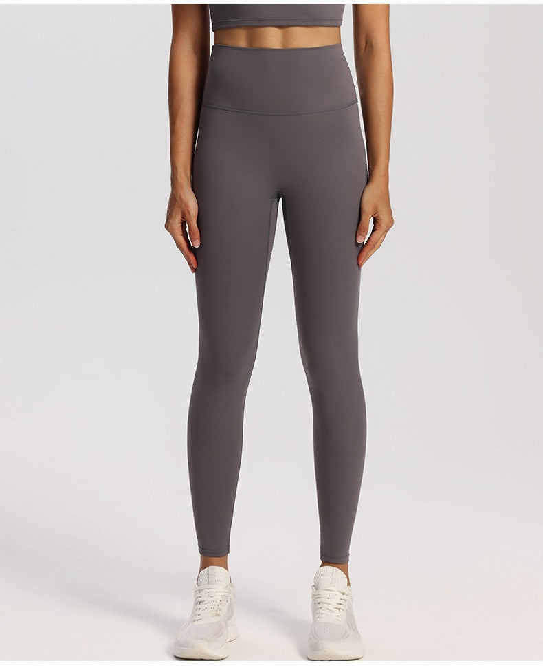 Nude Feel High Waist Yoga Leggings With Back Pocket