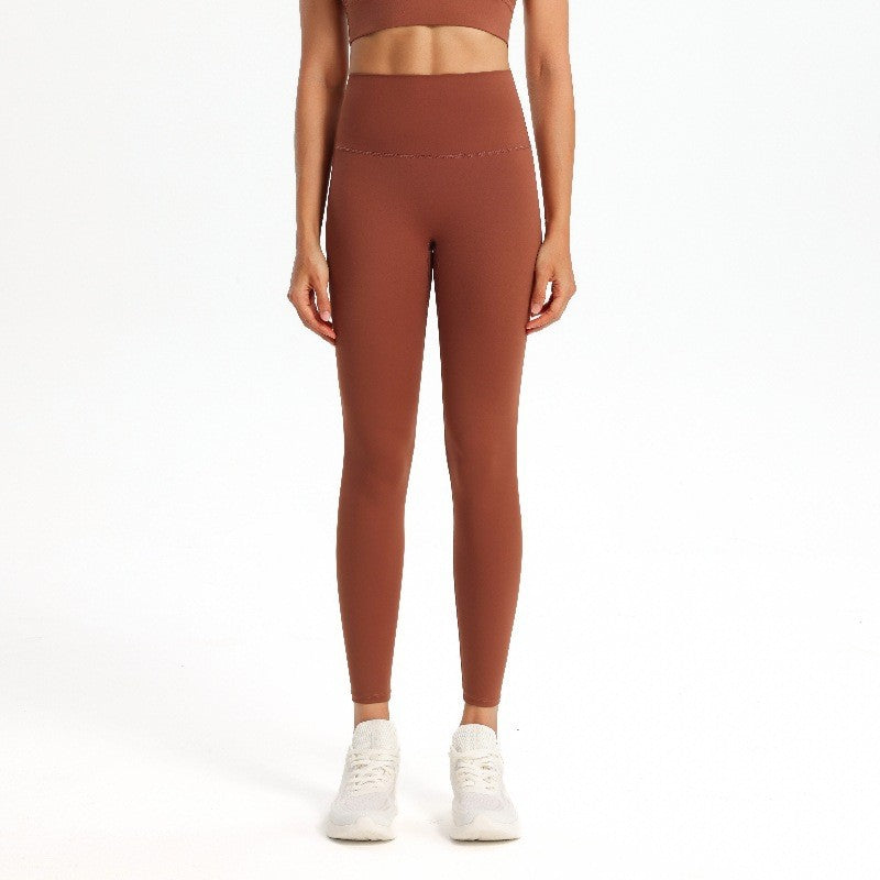 Nude Feel High Waist Yoga Leggings With Back Pocket
