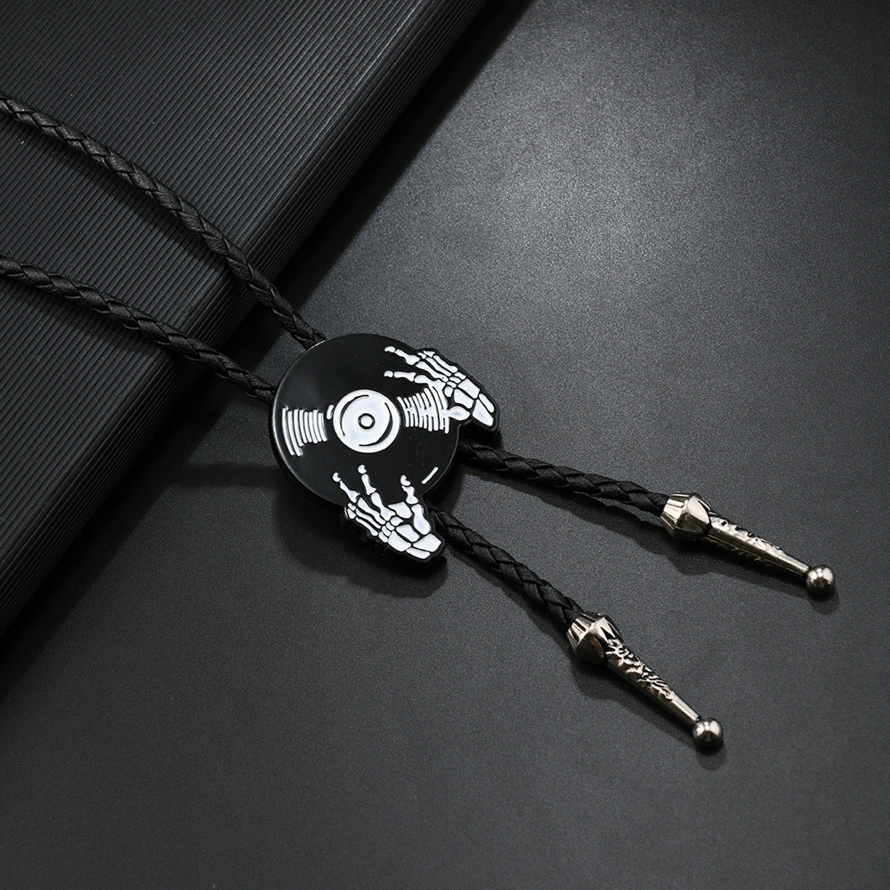 Western Concho Bolo Tie Lariat Necklace - C2