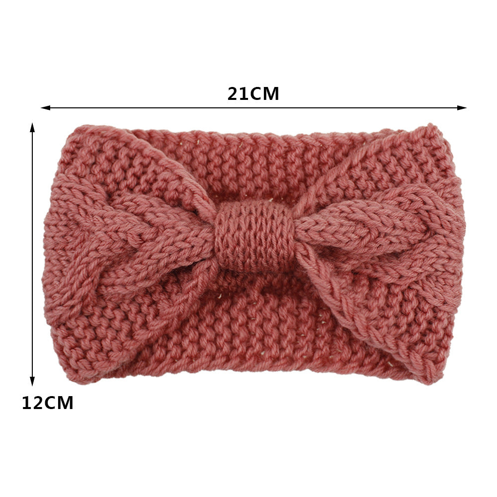 Chunky Cable Knit Bow Hair Accessory - view 1