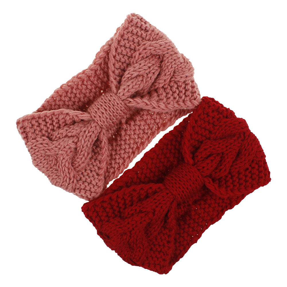 Chunky Cable Knit Bow Hair Accessory - view 2
