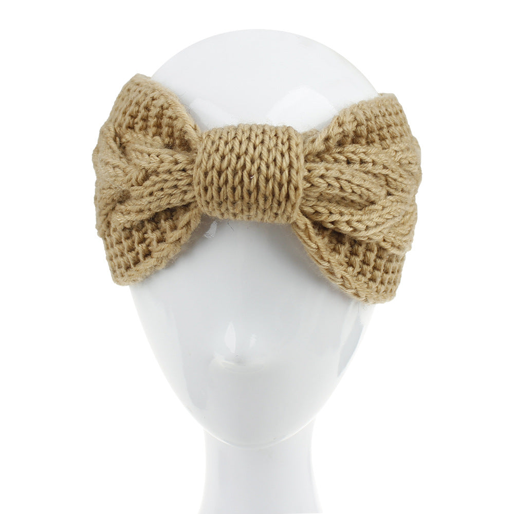 Chunky Cable Knit Bow Hair Accessory - view 3