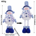 Standing Plush Christmas Figures with Stretch Legs - Snowman
