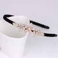 Crystal Floral Embellished Hair Pin Headband - Color_01