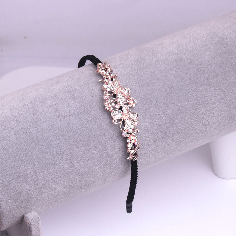 Crystal Floral Embellished Hair Pin Headband - Color_20