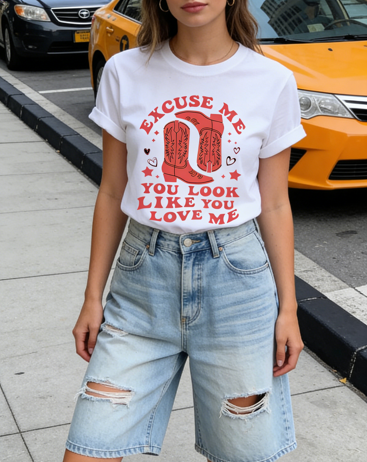 Retro Slogan Cowboy Boot Graphic Tee - view 1