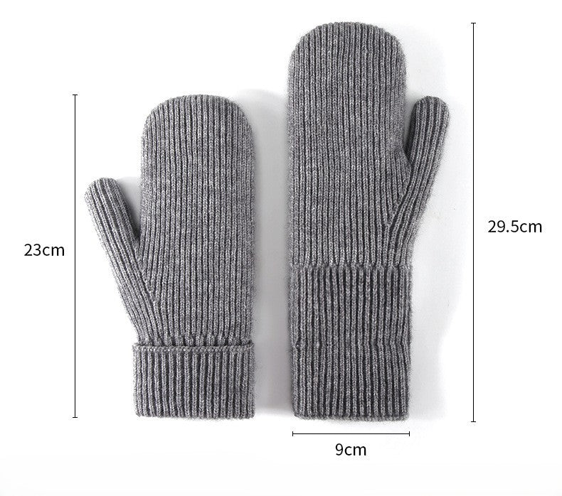 Cable Knit Plush Lined Winter Gloves - view 1