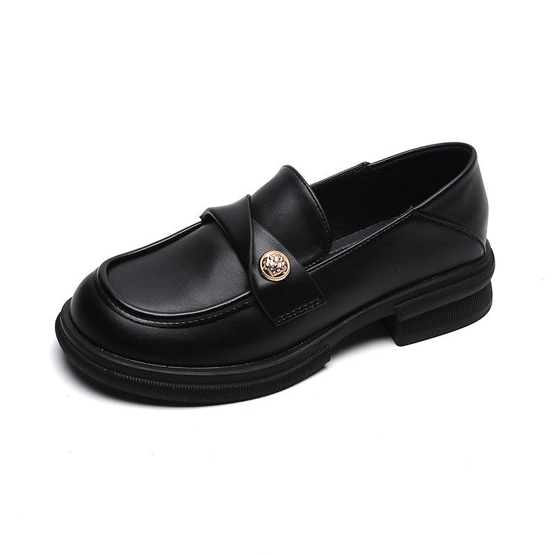 Coin Detail Chunky Platform Loafers