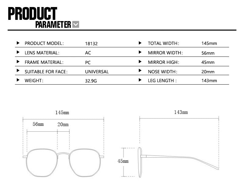 Thick Rim Rectangle Wrap Sunglasses