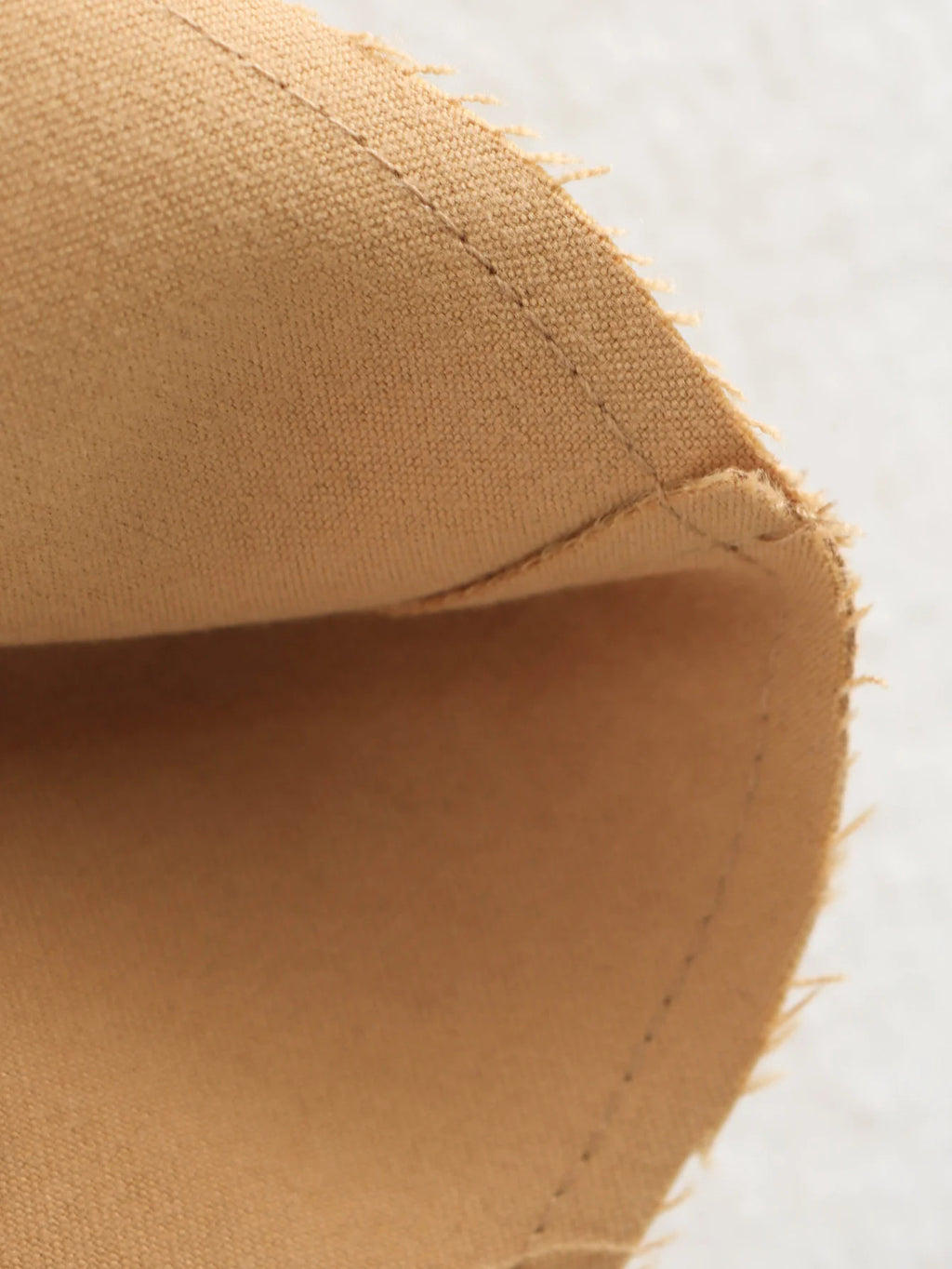 Collarless Faux Suede Patch Pocket Jacket - Khaki - 6