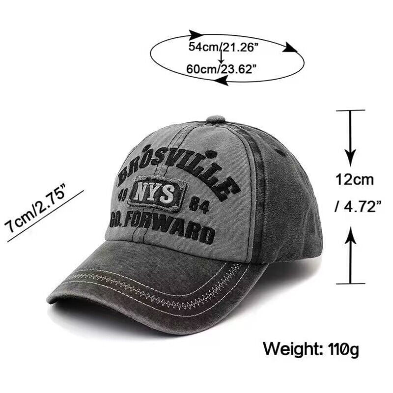 Vintage Lettered Patch Washed Baseball Cap - view 1