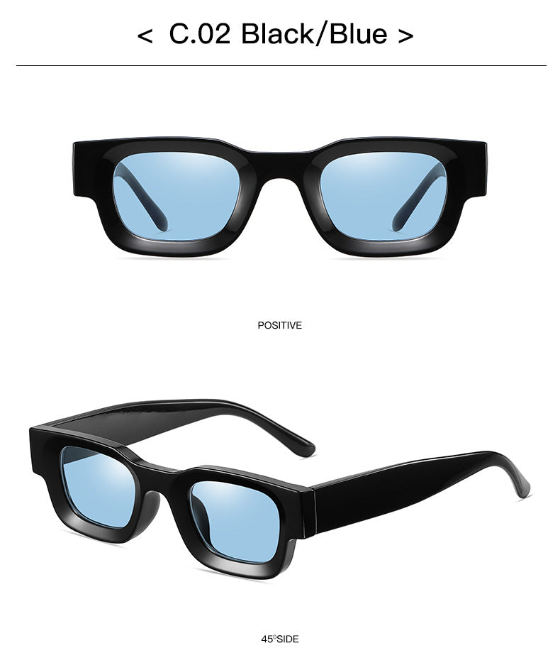 Bold Rectangle Polarized Sunglasses - view 3