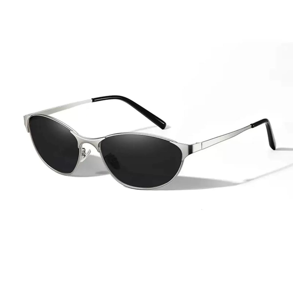 Y2K Narrow Oval Wrap Sunglasses - Color_01