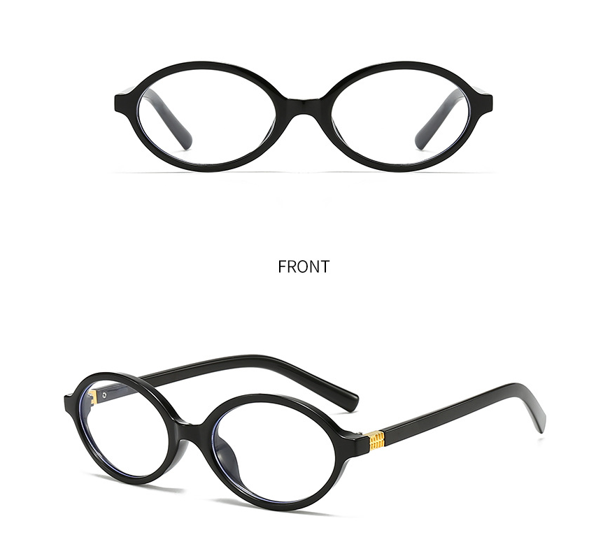 Slim Oval Frame Vintage Eyeglasses - view 1