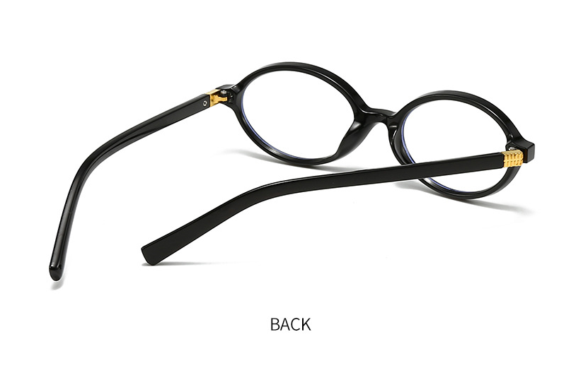 Slim Oval Frame Vintage Eyeglasses - view 2