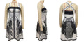 Boho Print Halter Neck Mini Dress - Black