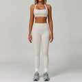 Cream Square Bra & Leggings
