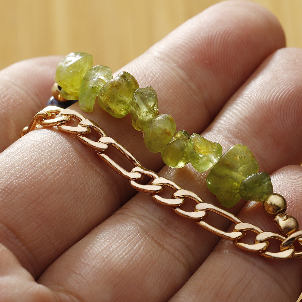 Zodiac Card Chip Stone Chain Bracelet - view 6