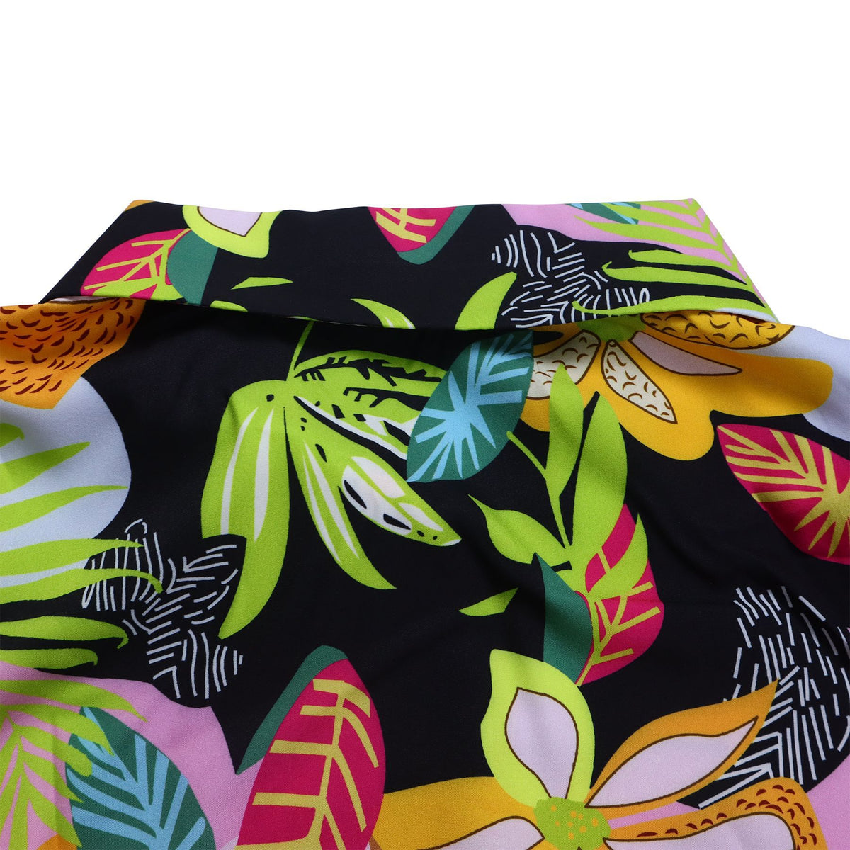 Tropical Leaf Print Two Piece Trouser Set - Green - 5