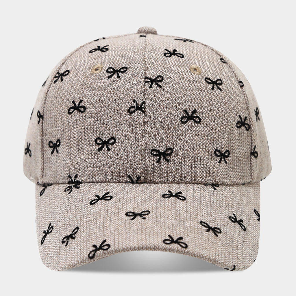 Allover Bow Print Baseball Cap