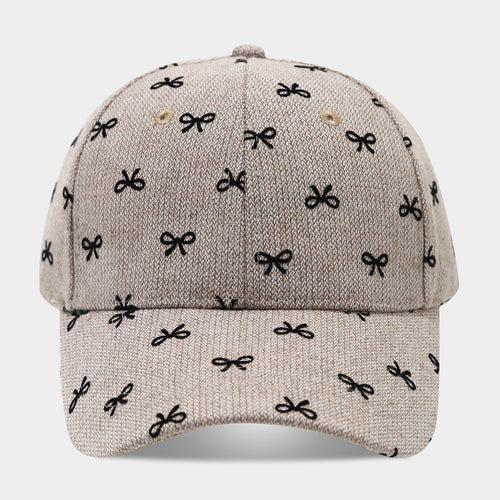 Allover Bow Print Baseball Cap