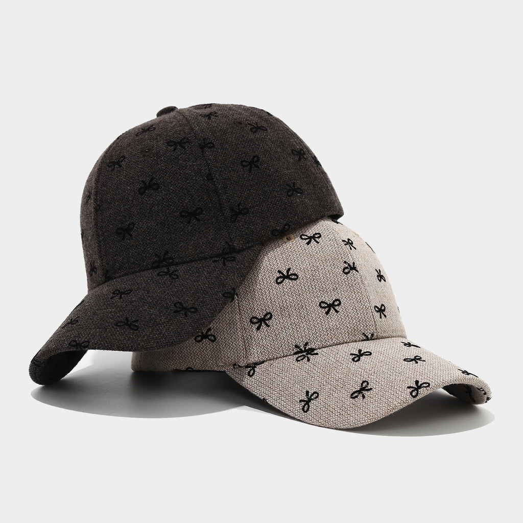 Allover Bow Print Baseball Cap - view 2