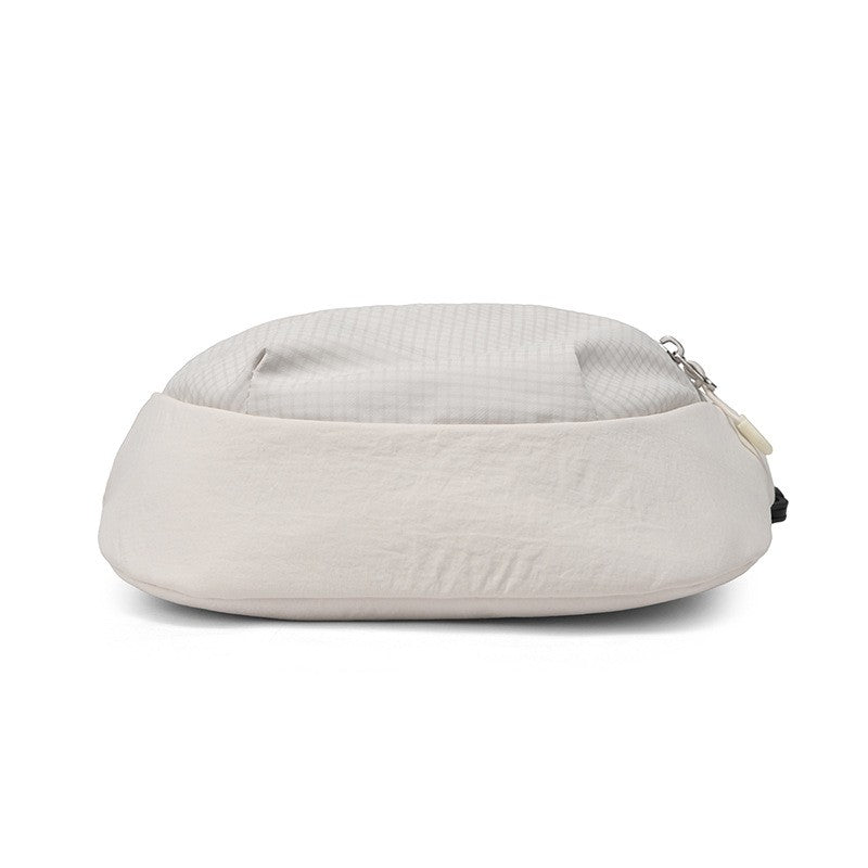 Ripstop Nylon Half Moon Crossbody Bag