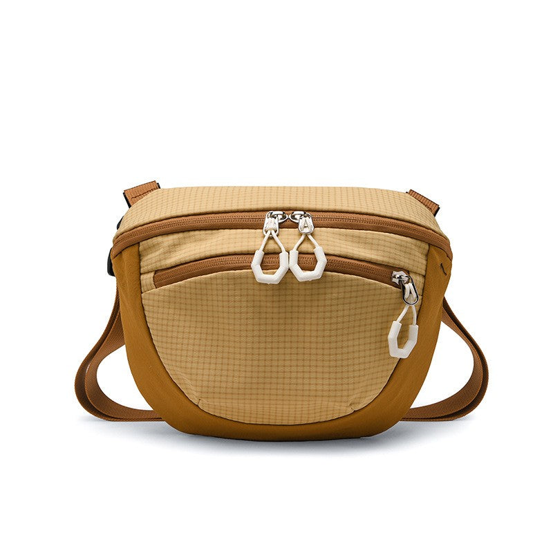 Ripstop Nylon Half Moon Crossbody Bag