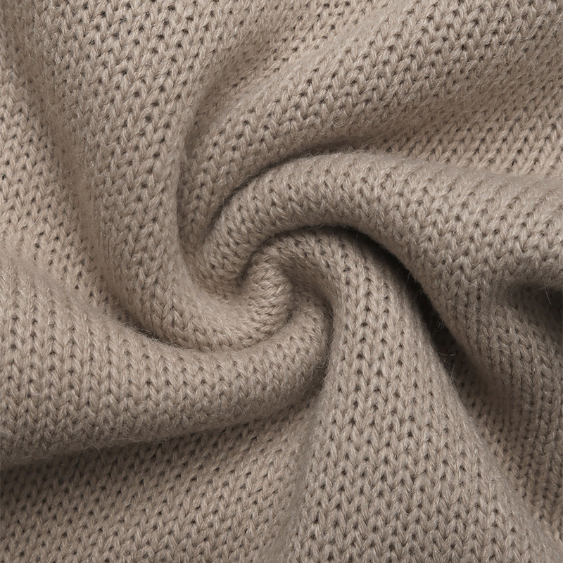 Ribbon Bow Tie Front Knit Cardigan - Apricot - 5